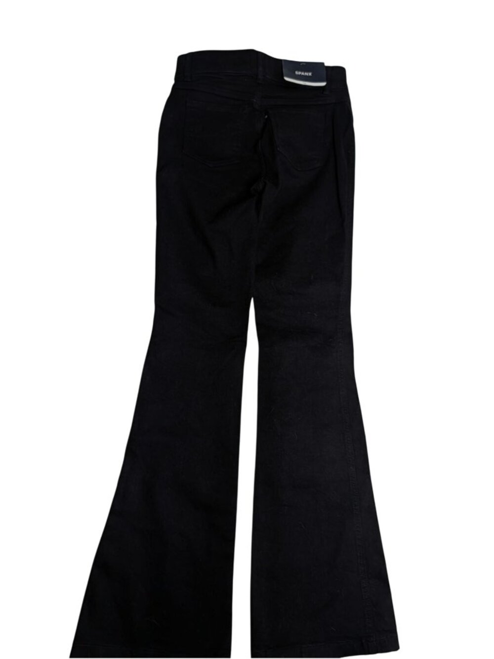 Spanx Flare Jeans Clean Black High Rise Pull On Womens NWT Boho 70s Size S - Picture 10 of 13
